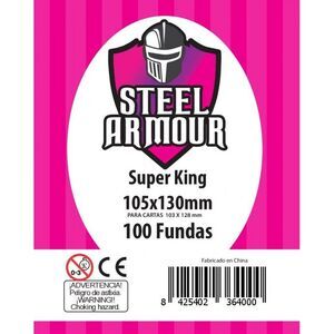 FUNDAS STEEL ARMOUR SUPER KING 105X130 MM (100)