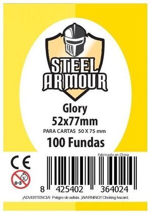 FUNDAS STEEL ARMOUR GLORY 50X75 MM (100)