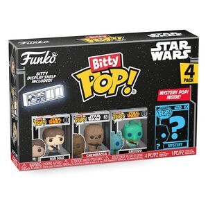 STAR WARS PACK DE 4 FIGURAS BITTY POP! VINYL HAN SOLO 2;5 CM