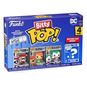 Portada de DC PACK DE 4 FIGURAS BITTY POP! VINYL HARLEY QUINN 2;5 CM