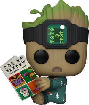 YO SOY GROOT POP! VINYL FIGURA GROOT PJS CON LIBRO 9 CM