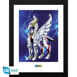 SAINT SEIYA LAMINA ENMARCADA 30X40 CM TELA PEGASUS