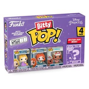 DISNEY PRINCESSES PACK DE 4 FIGURAS BITTY POP! VINYL RAPUNZEL 2;5 CM