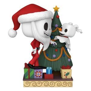 PESADILLA ANTES DE NAVIDAD 30TH POP! DELUXE VINYL FIGURA JACK & ZERO W/TREE 9 CM