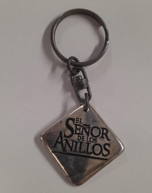 SALDO - LLAVERO PLACA PLATA SE�OR DE LOS ANILLOS                                   