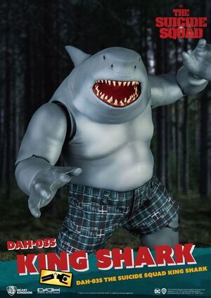 EL ESCUADR�N SUICIDA FIGURA DYNAMIC 8CTION HEROES 1/9 KING SHARK 21 CM