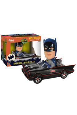 SALDO - BATMAN WACKY WOBBLER CABEZON 1966 BATMOBILE 15 CM                          