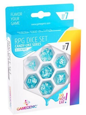 GAMEGENIC: BLUEBERRY RPG DICE SET (7PCS)