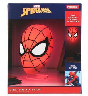 SPIDERMAN LAMPARA MASCARA 22 CM