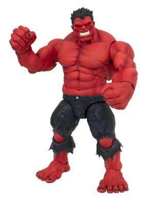 MARVEL SELECT ACTION FIG 24 CM RED HULK NUEVA EDICION