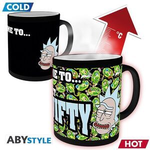 RICK Y MORTY TAZA SENSITIVA AL CALOR IT�S TIME GET SCHWIFTY                