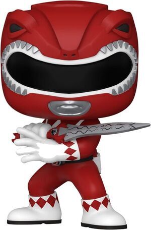 POWER RANGERS 30TH FIGURA POP! TV VINYL RED RANGER 9 CM