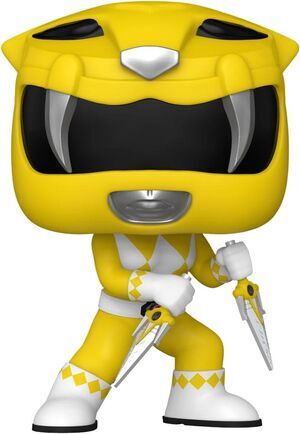 POWER RANGERS 30TH FIGURA POP! TV VINYL YELLOW RANGER 9 CM