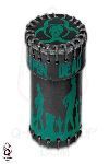 CUBILETE DADOS Q-WORKSHOP BLACK-GREEN ZOMBIE LEATHER CUP                   