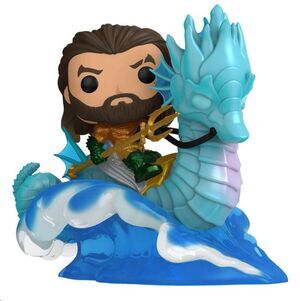 AQUAMAN Y EL REINO PERDIDO POP! RIDES DELUXE VINILO FIGURA AQUAMAN & STORM 15 CM