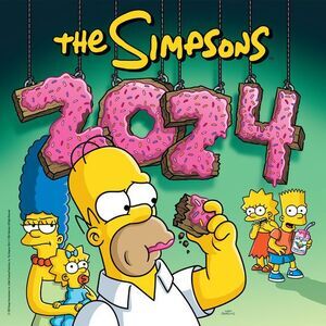 CALENDARIO 2024 THE SIMPSONS PLASTIC FREE 30 X 30