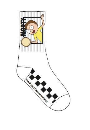 RICK & MORTY CALCETINES DEPORTIVO BLANCO MORTY (TALLA UNICA)