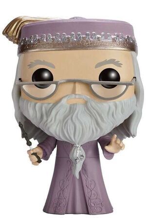 HARRY POTTER CABEZON 10 CM VINYL POP DUMBLEDORE CON VARITA                 