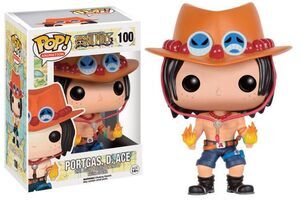 ONE PIECE FIGURA 9 CM PORTGAS D. ACE VINYL POP                             