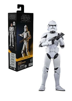 STAR WARS THE CLONE WARS BLACK SERIES FIGURA PHASE II CLONE TROOPER 15 CM