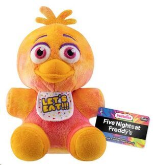 FIVE NIGHTS AT FREDDY'S TIEDYE PELUCHE CHICA 18 CM