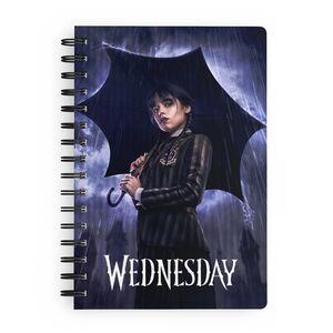 WEDNESDAY LIBRETA EFECTO 3D LLUVIA