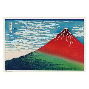 Portada de POSTER KATSUSHIKA HOKUSAI'S FINE WIND; CLEAR MORNING 61 X 91 CM