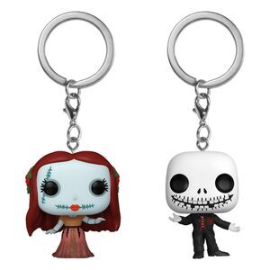 PESADILLA ANTES DE NAVIDAD PACK 2 LLAVEROS POCKET POP! JACK & SALLY 4 CM