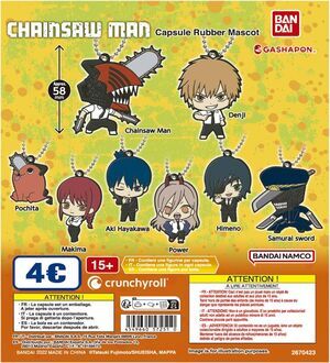 GASHAPON CHAINSAW MAN CAPSULE CAPSULE RUBBER MASCOR COLLECTION