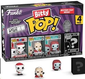 PESADILLA ANTES DE NAVIDAD PACK DE 4 FIGURAS BITTY POP! VINYL SANTA JACK 2;5 CM