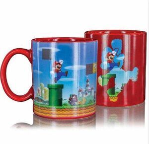 SUPER MARIO TAZA 300 ML SENSITIVA AL CALOR LEVEL                           