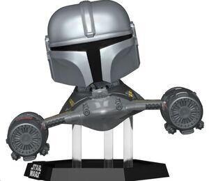 STAR WARS: THE MANDALORIAN POP! RIDES VINYL FIGURA MANDALORIAN IN N1 STARFIGHTER 15 CM