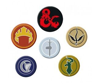 DUNGEONS & DRAGONS PACK 6 CHAPAS FACCIONES