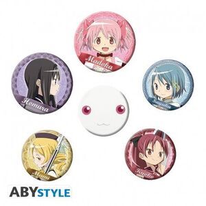 PUELLA MAGI MADOKA MAGICA PACK DE CHAPAS PERSONAJES PERSONALES