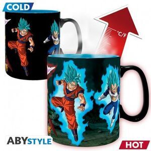 DRAGON BALL SUPER TAZA SENSITIVA AL CALOR 460 ML SAIYANS VS BLACK