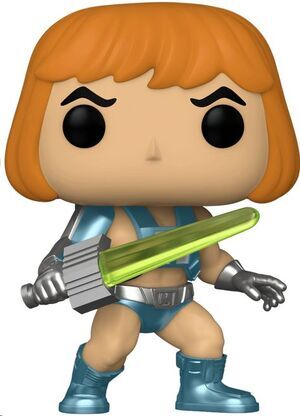 MASTERS DEL UNIVERSO POP! VINYL FIGURA HE-MAN LASER POWER EXCLUSIVA 9 CM