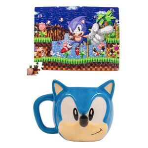 SONIC THE HEDGEHOG SET TAZA 250 ML + PUZZLE 1000 PIEZAS SONIC