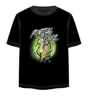 RICK AND MORTY CAMISETA PORTAL BOYZ NEGRA T- S