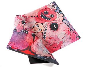 BINDING OF ISAAC. TAPETE PARA 2 JUGADORES FOUR SOULS REQUIEM PEACH MOMOKO