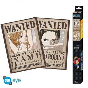 ONE PIECE SET 2 POSTER CHIBI 52X38 NAMI Y ROBIN