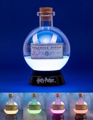 HARRY POTTER LMPARA MOOD LIGHT QUE CAMBIA LOS COLORES POCIN MULTIJUGOS 14 CM