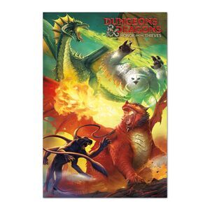 POSTER DUNGEONS & DRAGONS HONOR AMONG THIEVES MONSTERS 61 X 91;5 CM