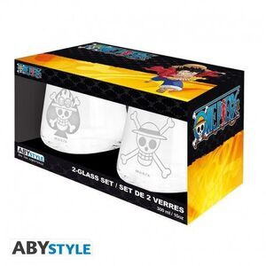 ONE PIECE SET DE 2 VASOS LUFFY Y ACE