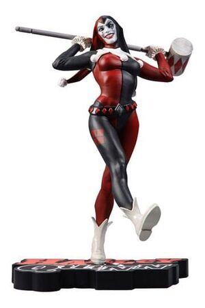 DC DIRECT ESTATUA RESINA 19 CM HARLEY QUINN ROJO;BLANCO Y NEGRO (HARLEY QUINN BY STJEPAN SEJIC)