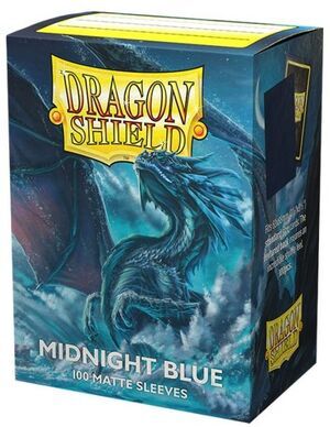 FUNDAS CARTAS DRAGON SHIELD ESTANDAR MATTE MIDNIGHT BLUE(100)