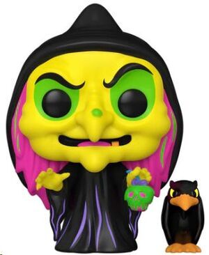 DISNEY VILLAINS POP! FIGURA DISGUISED EVIL QUEEN WITH RAVEN (BLACK LIGHT) 9CM EDICIN ESPECIAL