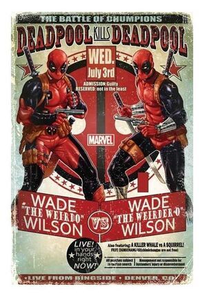 POSTER DEADPOOL WADE VS WADE MARVEL 61 X 91 CM                             