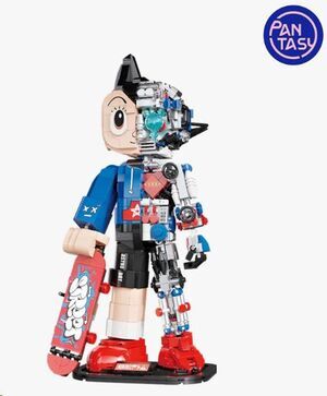 ASTRO BOY SET DE CONSTRUCCION 32 CM ASTRO BOY THE SKATEBOARD BOY