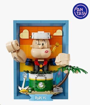 POPEYE EL MARINO SET DE CONSTRUCCION 21 CM POPEYE 3D RETRATO