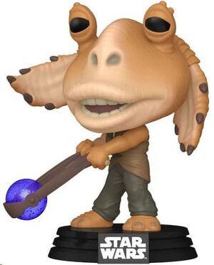 STAR WARS: EPISODIO I - LA AMENAZA FANTASMA ANNIVERSARY POP! VINYL FIGURA JAR JAR BINKS W/ BOOMA BALLS 9 CM